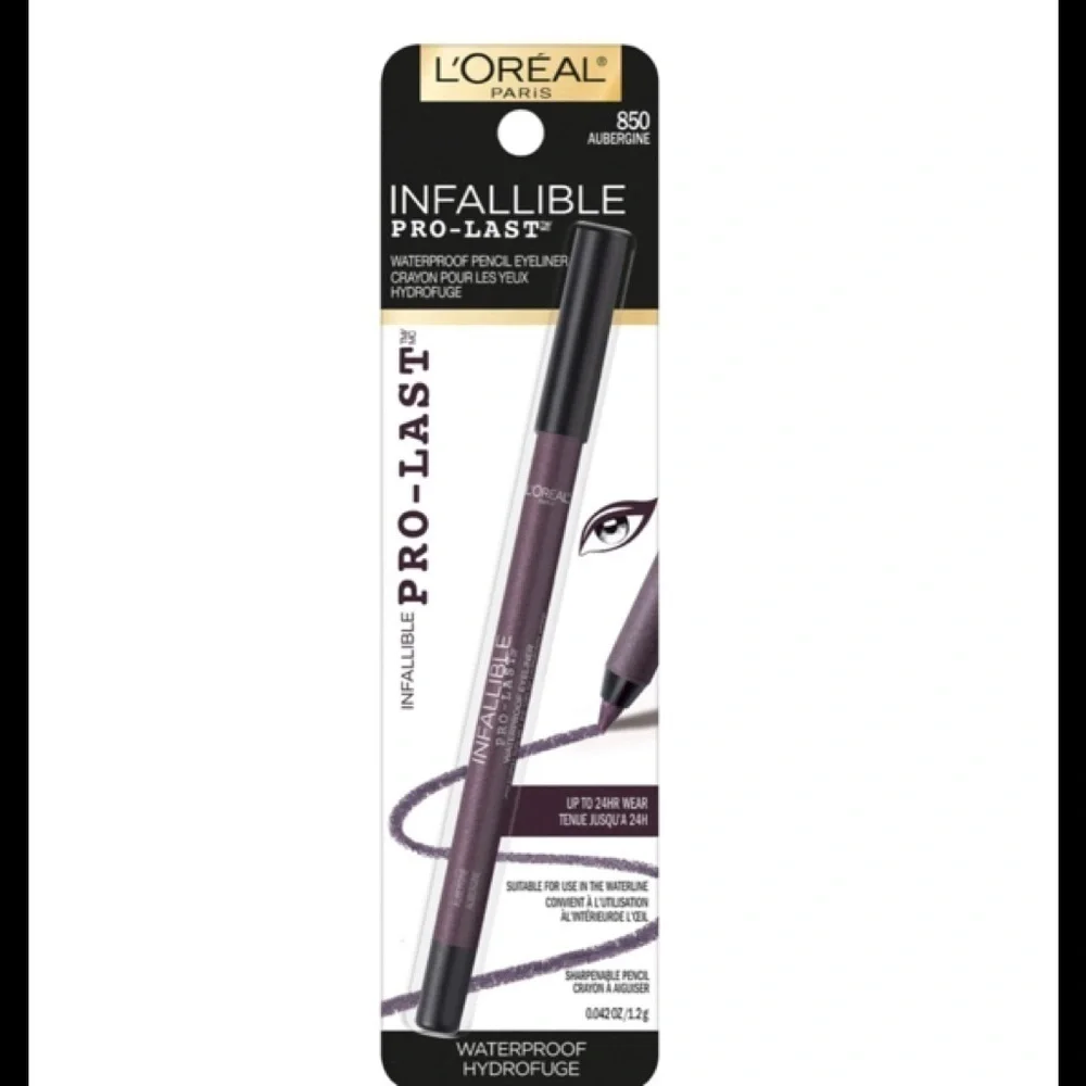 L’oréal PARIS AUBERGINE PRO LAST EYE PENCIL AUBERGINE‎ COLOR #850